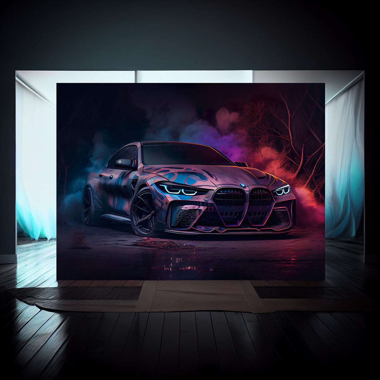 BMW M4 Graffiti Smoke